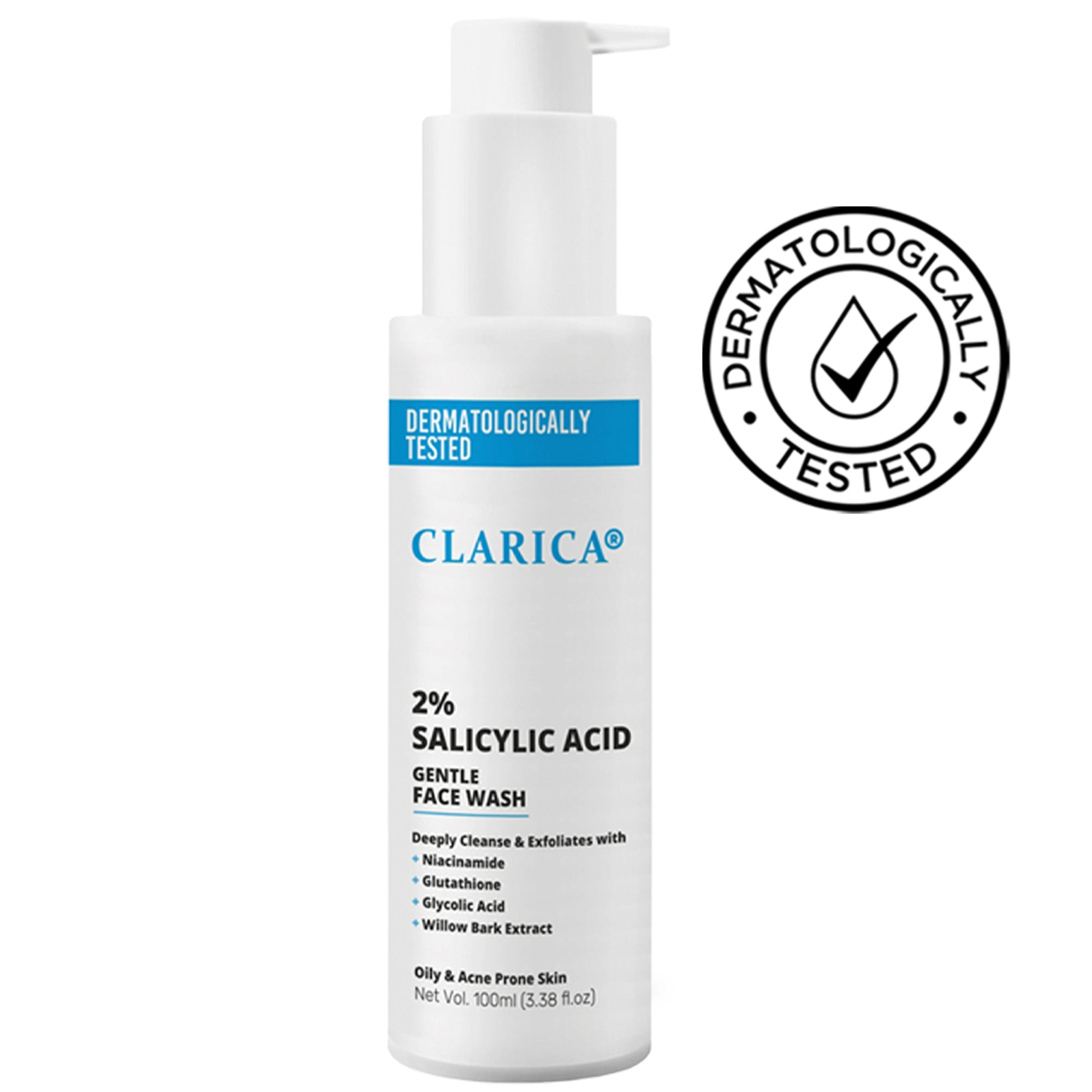 2% Salicylic Acid Gentle Face Wash - CLARICA - Gel Face wash