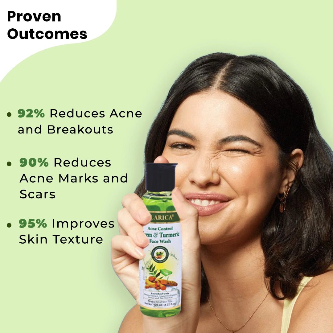 Acne Control Neem & Turmeric Face Wash - CLARICA - Gel Face wash