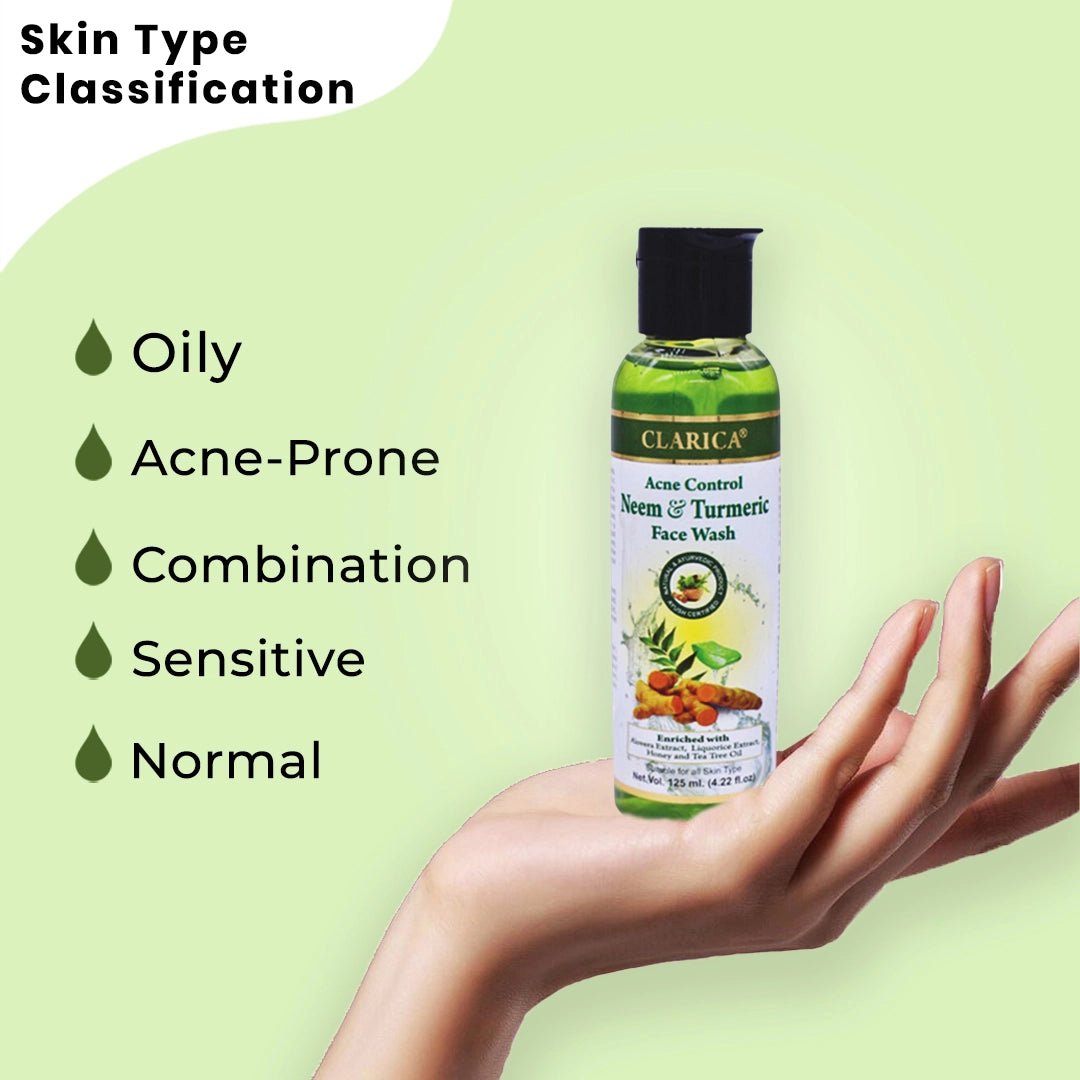 Acne Control Neem & Turmeric Face Wash - CLARICA - Gel Face wash