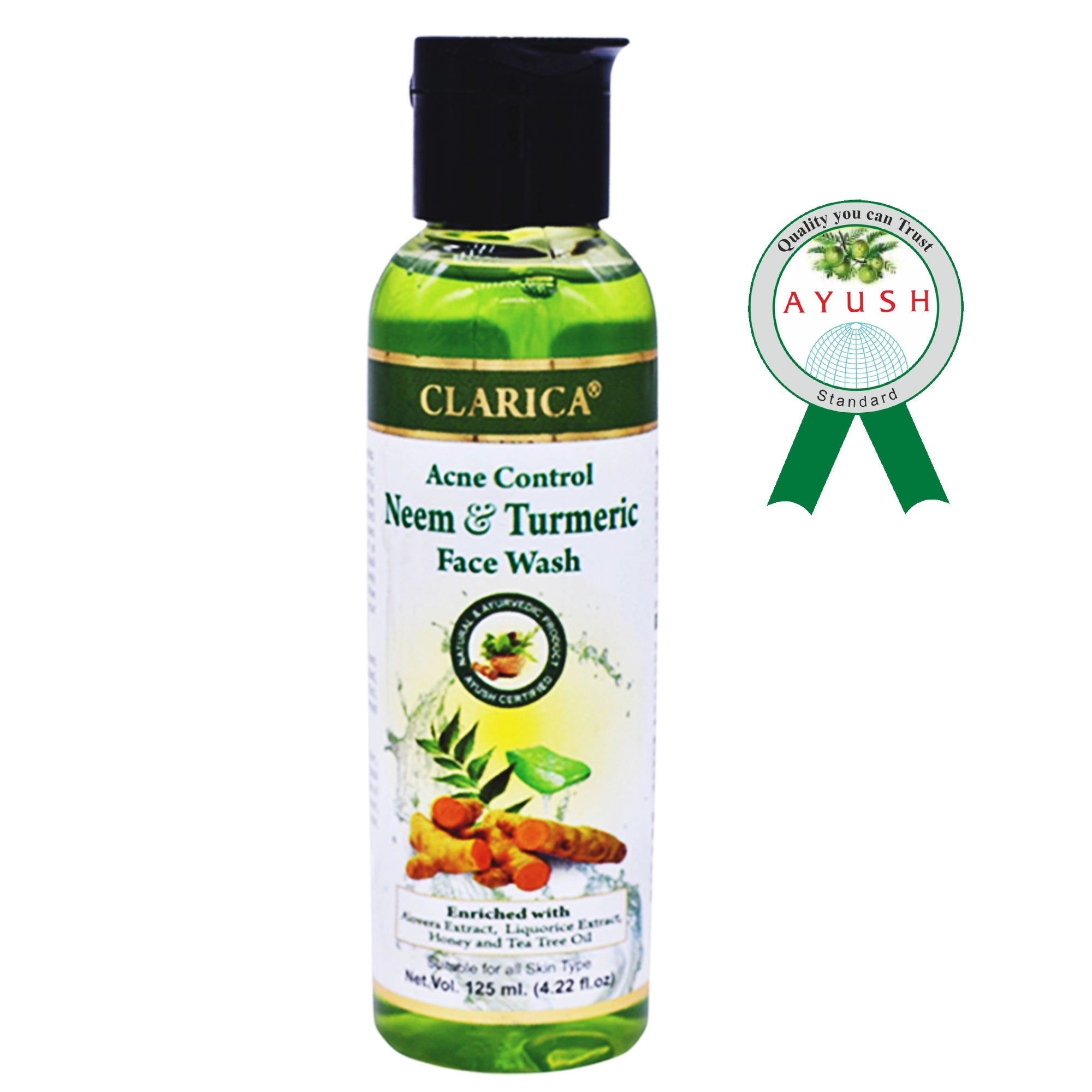 Acne Control Neem & Turmeric Face Wash - CLARICA - Gel Face wash