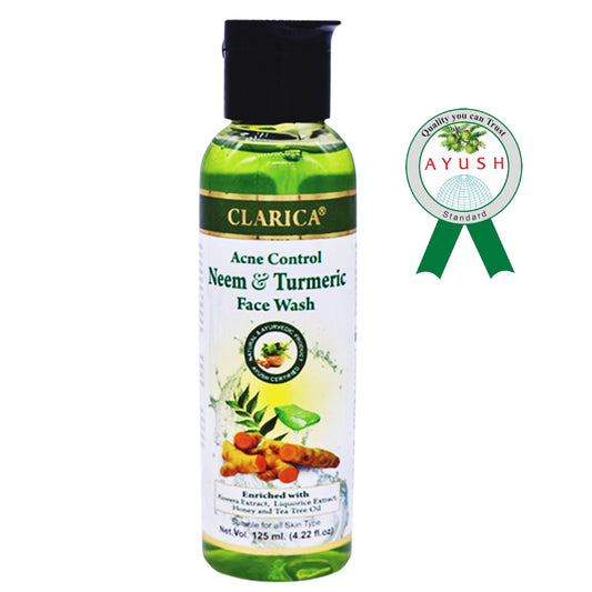 Acne Control Neem & Turmeric Face Wash - CLARICA - Gel Face wash
