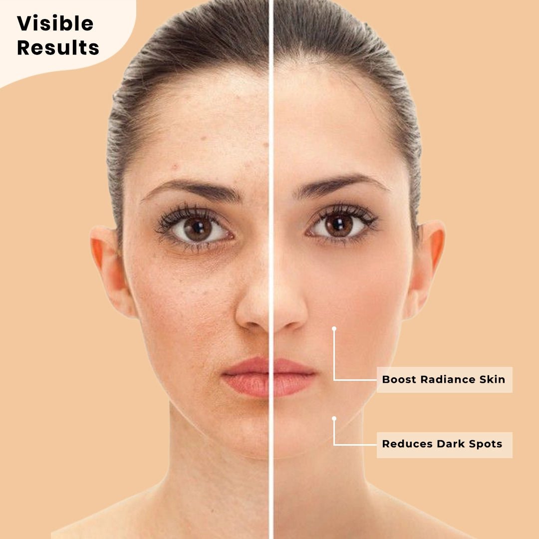 Bright Essence Face Serum infused with 5% Vitamin C, 5% Niacinamide & Alpha Arbutin - CLARICA - Liquid Serum